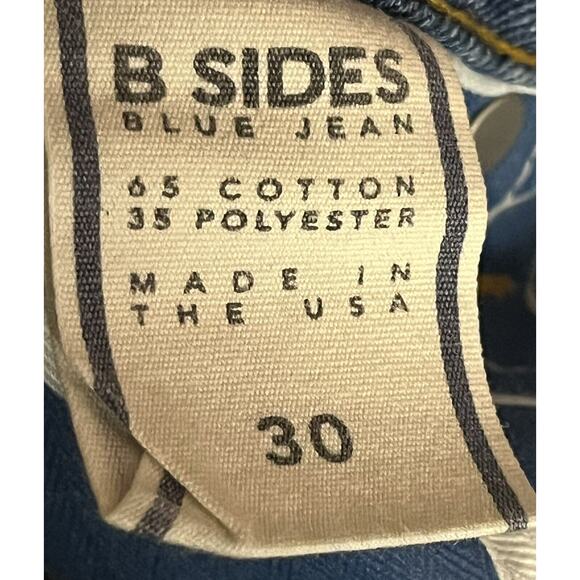 B Sides Jeans Ankle Straight Fit •Women 30• High Rise Cropped Denim Made In USA - Picture 9 of 12